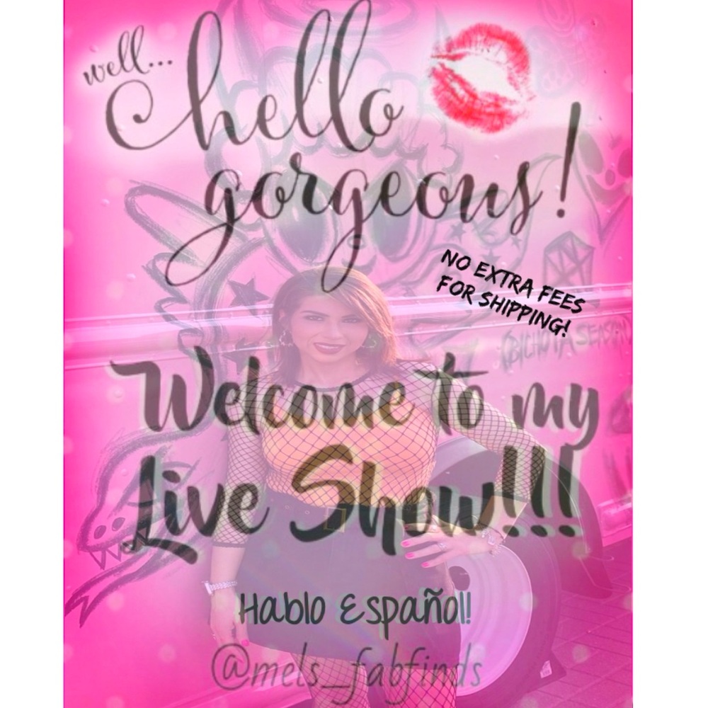 🚨Get ready to buy, Mel is Live 🚨 No extra fee for shipping overage!